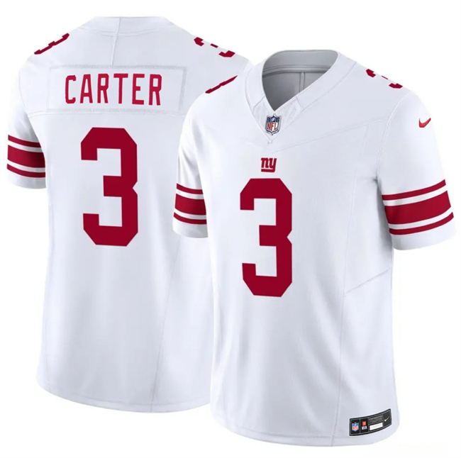 Men's New York Giants #3 Abdul Carter White 2026 F.U.S.E. Vapor Untouchable Limited Stitched Jersey
